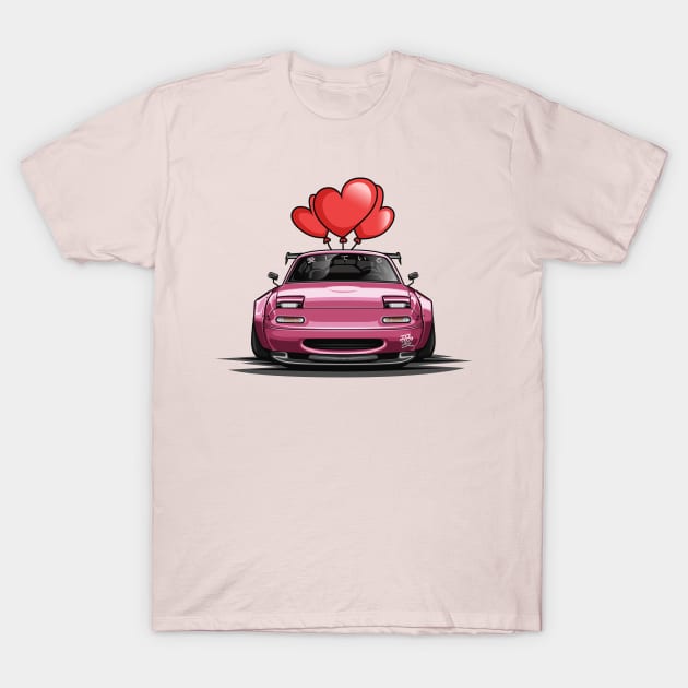 Miata MX5 Valentine's Day Edition T-Shirt by Jiooji Project